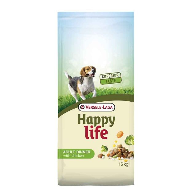 Image de Happy life Adult Dinner au Poulet 15kg