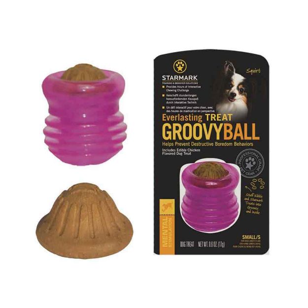 Image de Starmark Treat Groovy Ball Ø 6x8cm S