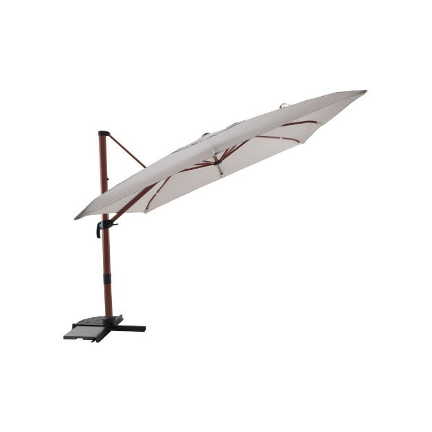 Image de Parasol ROBUSTO 3x3m Acajou/Ecru