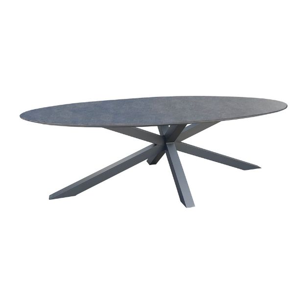 Image de Table OVALONDA 240x120 graphite/Lucerne