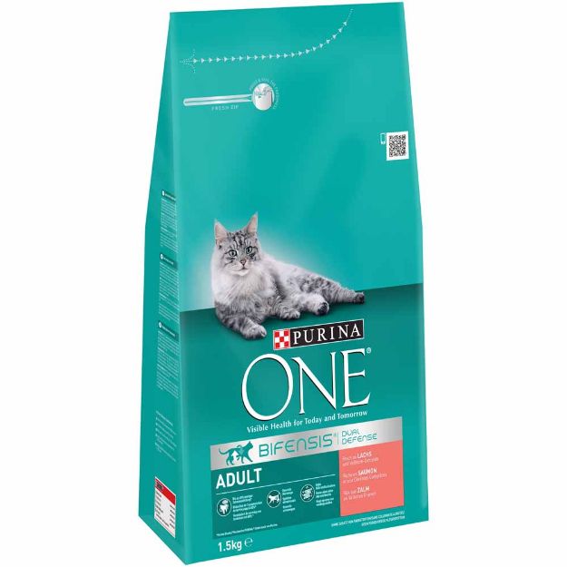 Image de ONE 1500G BIFENSIS ADULT RICHE SAUMON ET CÉRÉALES COMPLÈTES