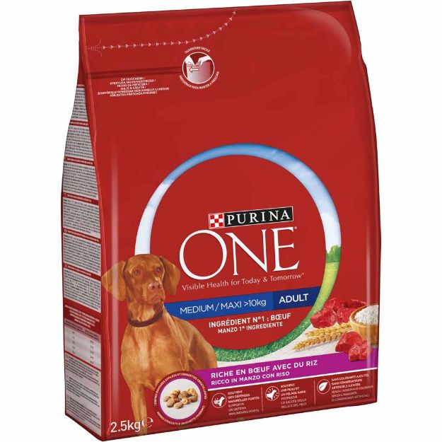 Image de ONE MEDIUM/MAXI 2,5KG ADULT BŒUF/RUND