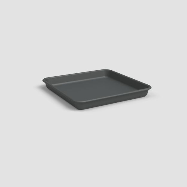 Image de SOUCOUPE VENEZIA CARRÉE 30CM ANTHRACITE