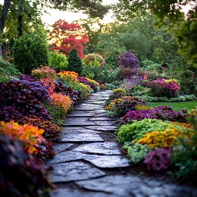 Heuchères en pleine floraison montrant leur plantation correcte et comme il faut les entretenir pour un jardin optimal